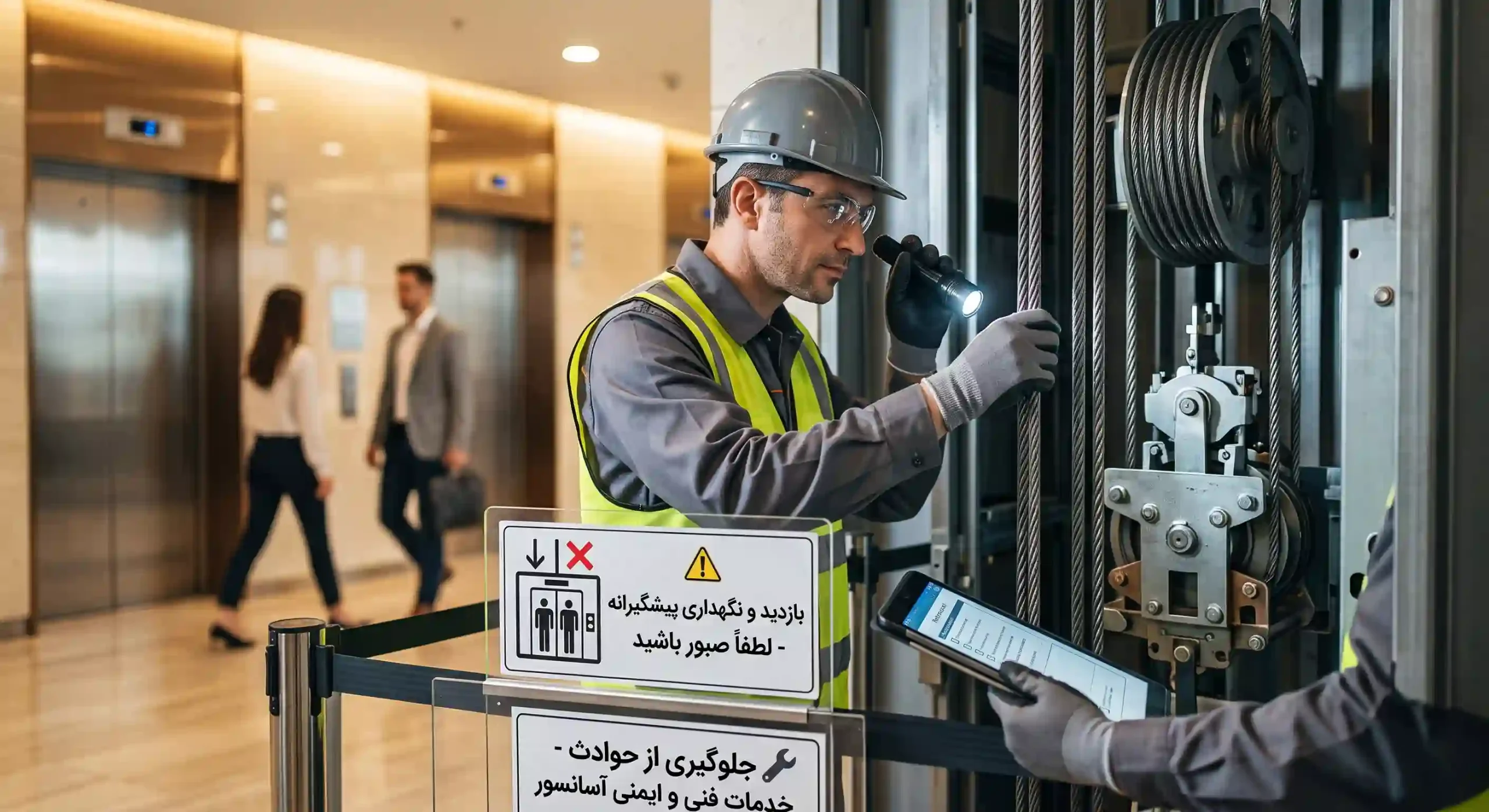 جلوگیری از سقوط آسانسور
